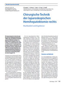 The surgical technique of laparoscopic right hemihepatectomy : Technical aspects and results. 