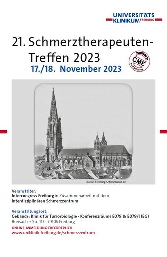 Plakat zum Schmerztherapeuten-Treffen 2023