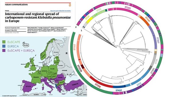 Karte von Europa mit den Datensätzen EuScape und EURECA farblich hervorgehoben.