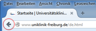 Rücksprung-Knopf - Firefox