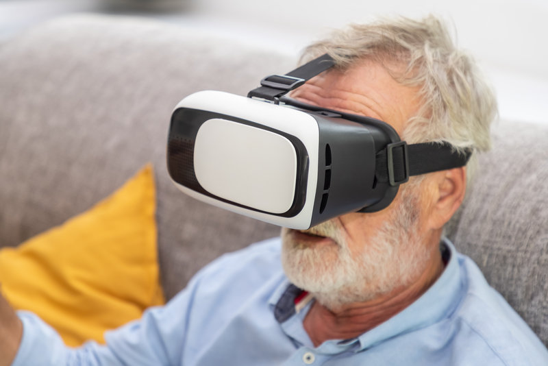 Patient mit VR Brille
