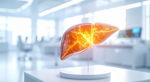 Fatty liver disease often goes unnoticed for a long time. Regular exercise, a balanced diet, and a healthy weight can help reduce the strain on the liver and prevent the condition. © Adobe Stock