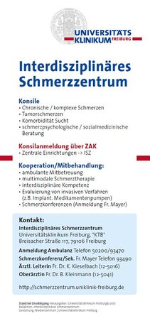 Flyer zur Konsilanmeldung beim ISZ