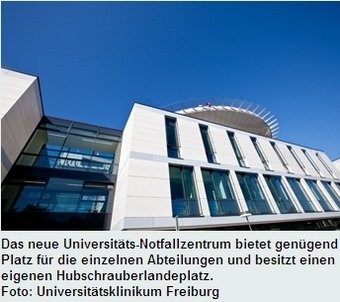 Das Notfallzentrum der Uniklinik Freiburg