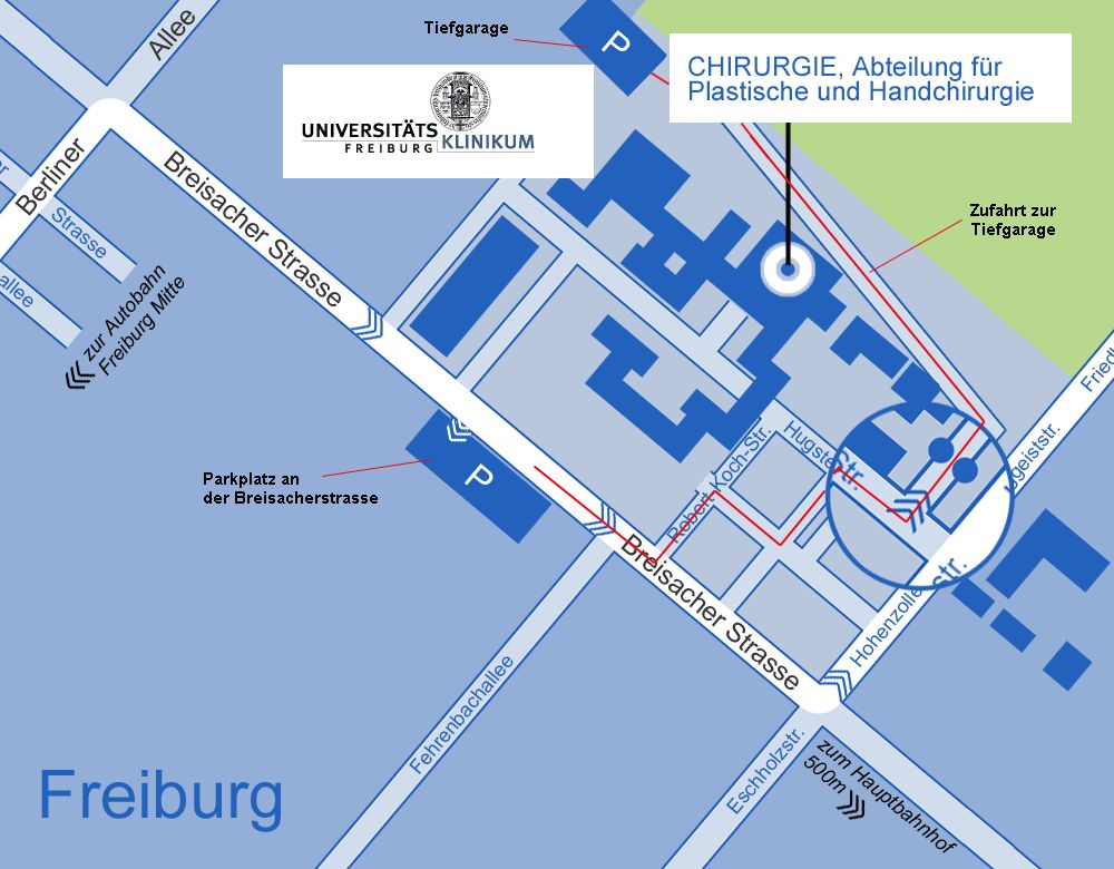 So finden Sie uns  Universitätsklinikum Freiburg