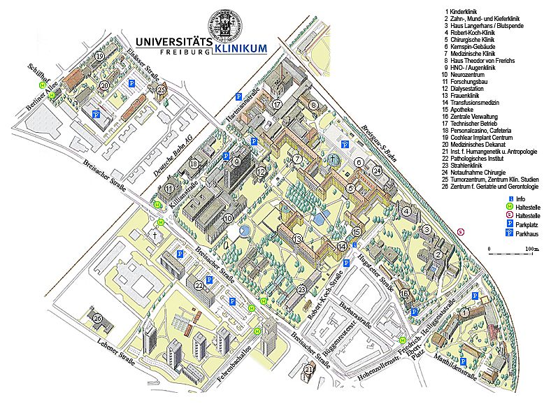 Kontakt und Anfahrt Universitätsklinikum Freiburg